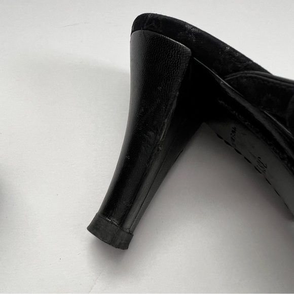 Louis Vitton LV Monogram Double Strap Heels - Picture 8 of 10